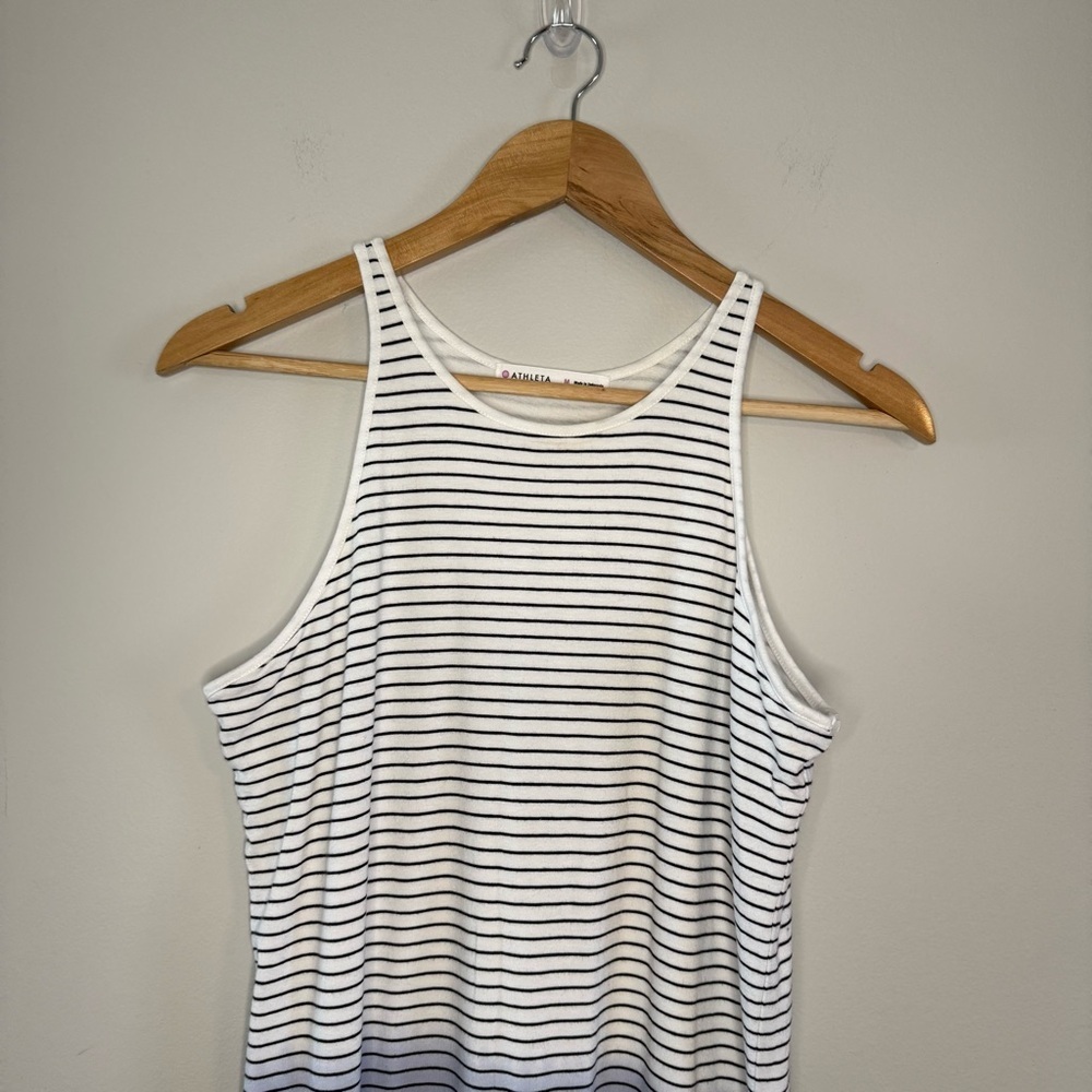 Athleta White/Blue Ombré Striped Sun-kissed Dress - Picture 5 of 12